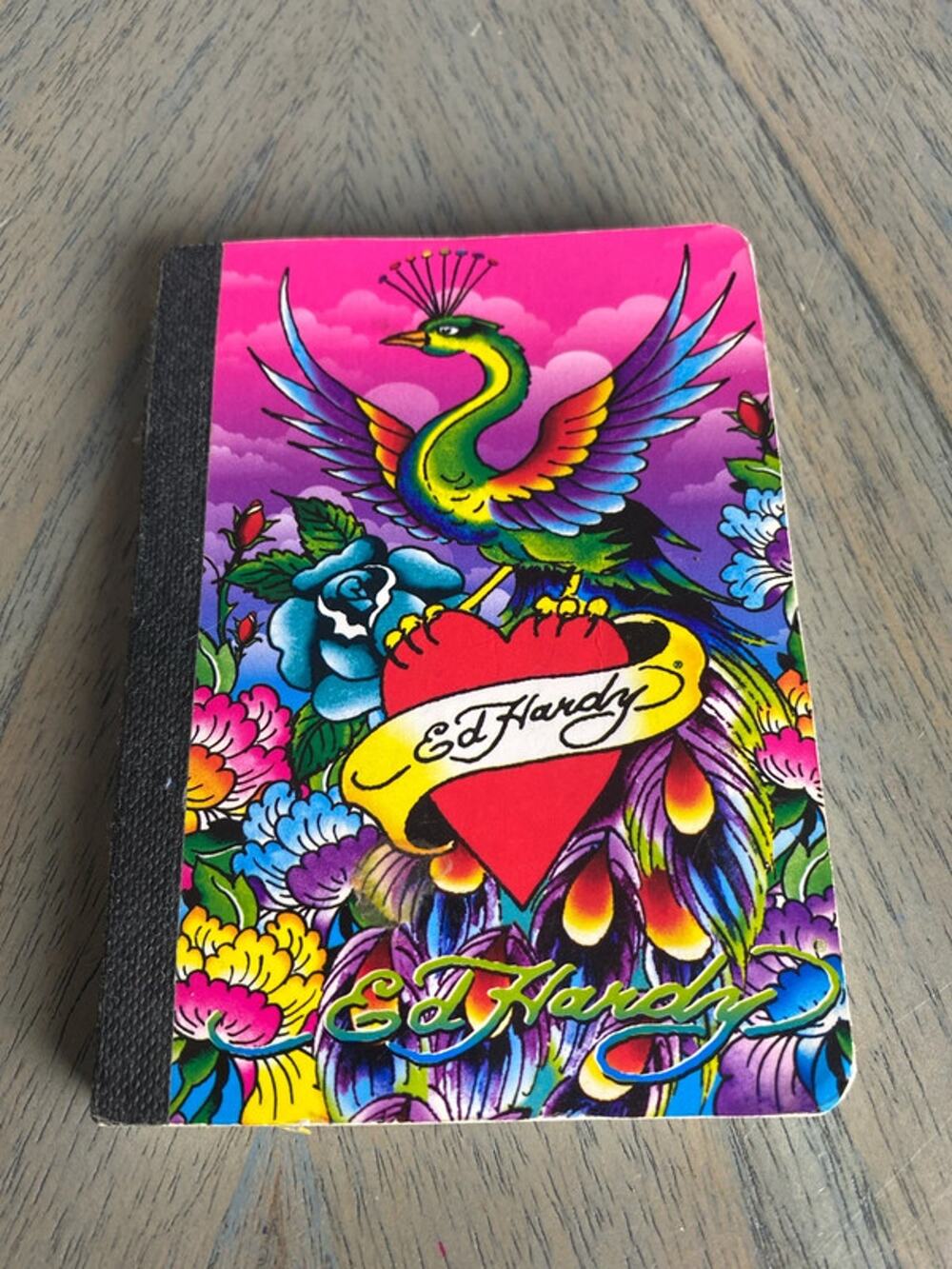 Vintage Ed Hardy Lisa Frank mini notebook-unused